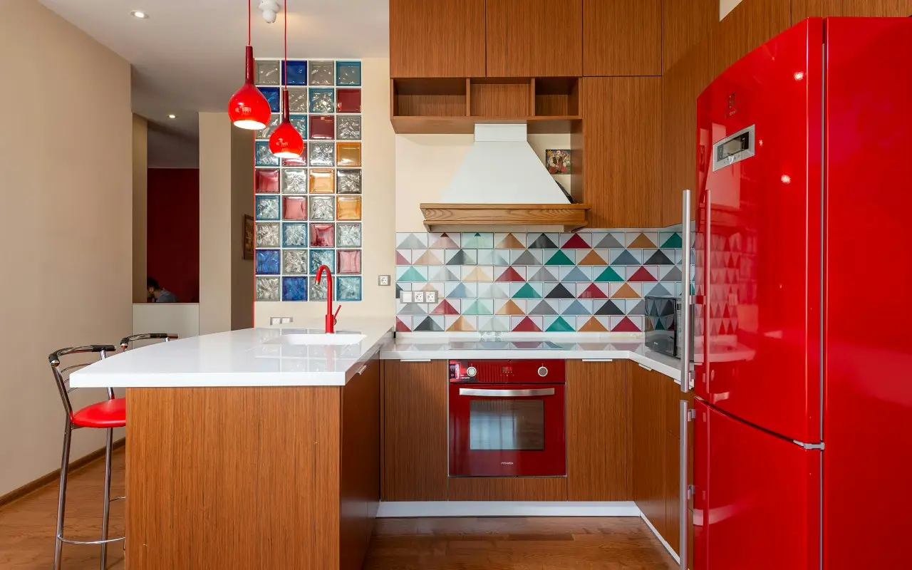 visualización de azulejo y cocina